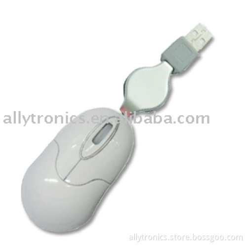 Mini Laser mouse with adjustable resolution